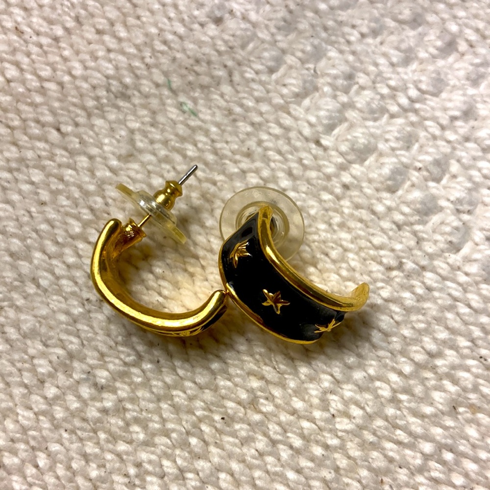 🖤💛 Black and gold earrings